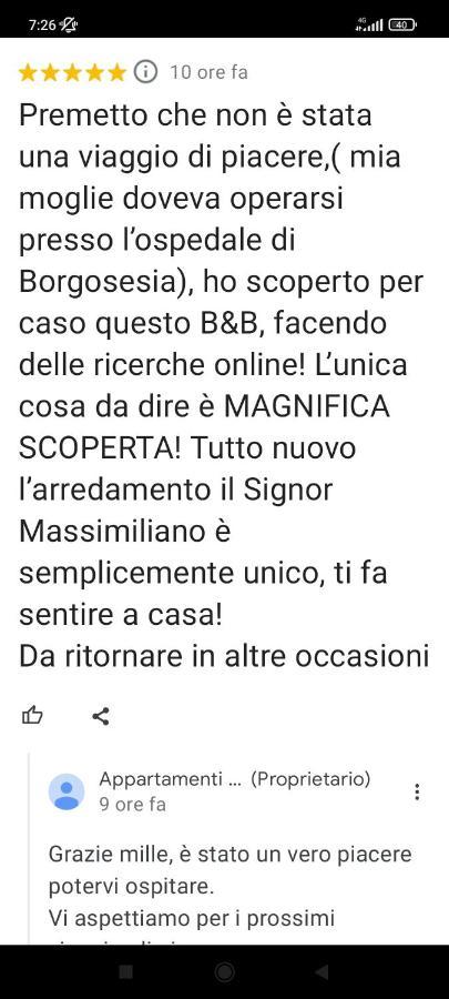 Appartamenti Del Borgo Borgosesia Esterno foto